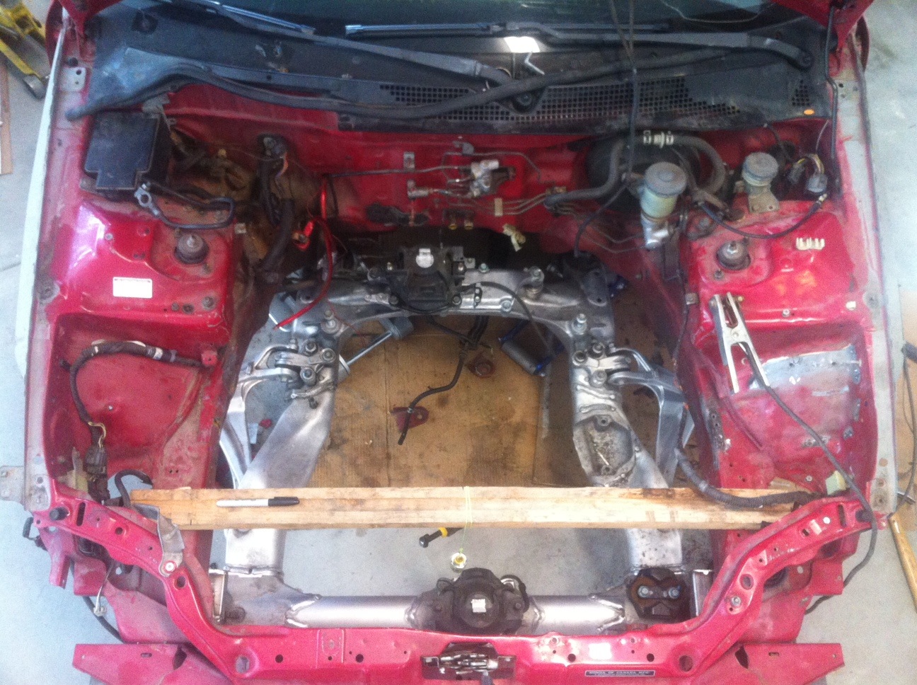 Acura RL Sub frame in EG Honda Civic Hatchback